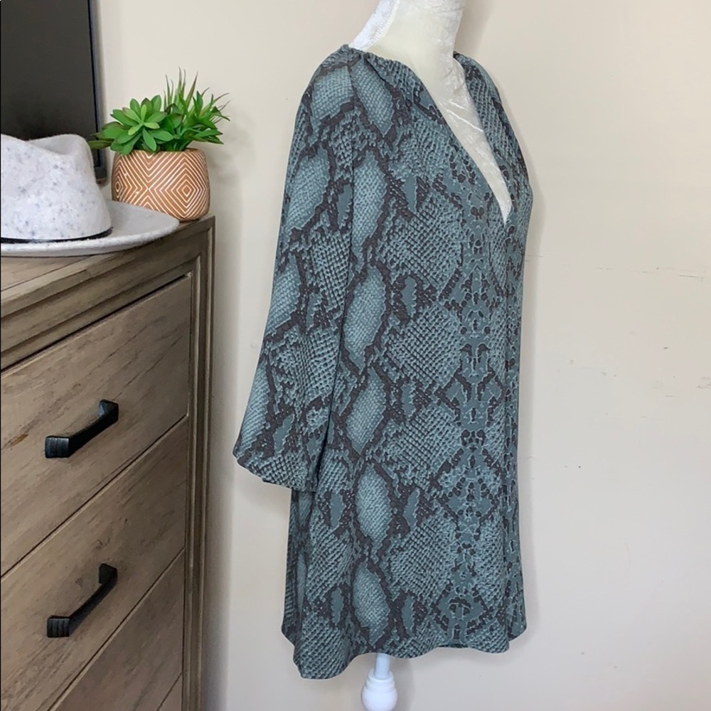 Olivaceous Snakeskin Python Print Romper - image 3